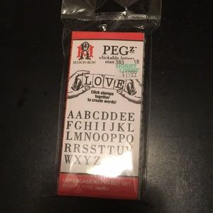 PEG Clickable Letter Stamps UPPERCASE Set